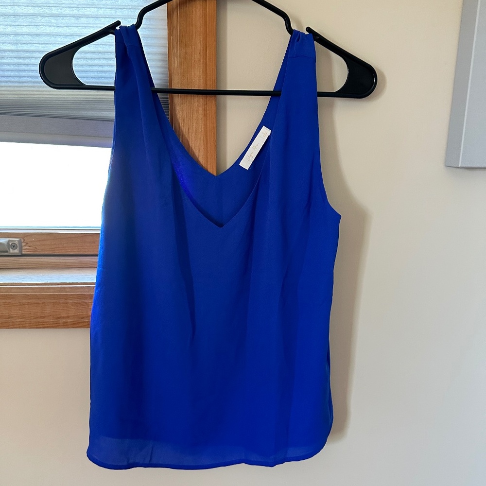 Deep blue tank top